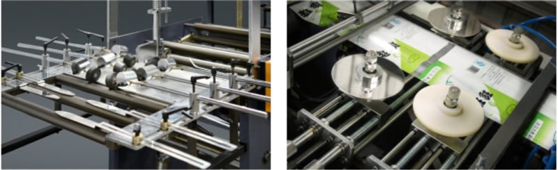 آلة صنع الأكياس ذات الختم ثلاثي الجوانب والختم الأوسط (ملفاف مزدوج)